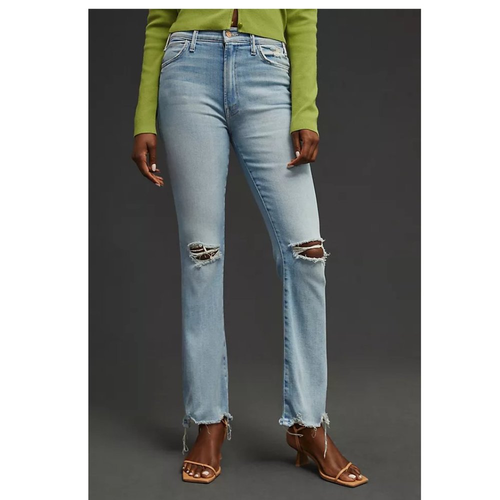 MOTHER The Hustler Ankle Chew Jeans Petal Plucker - 31 Waist